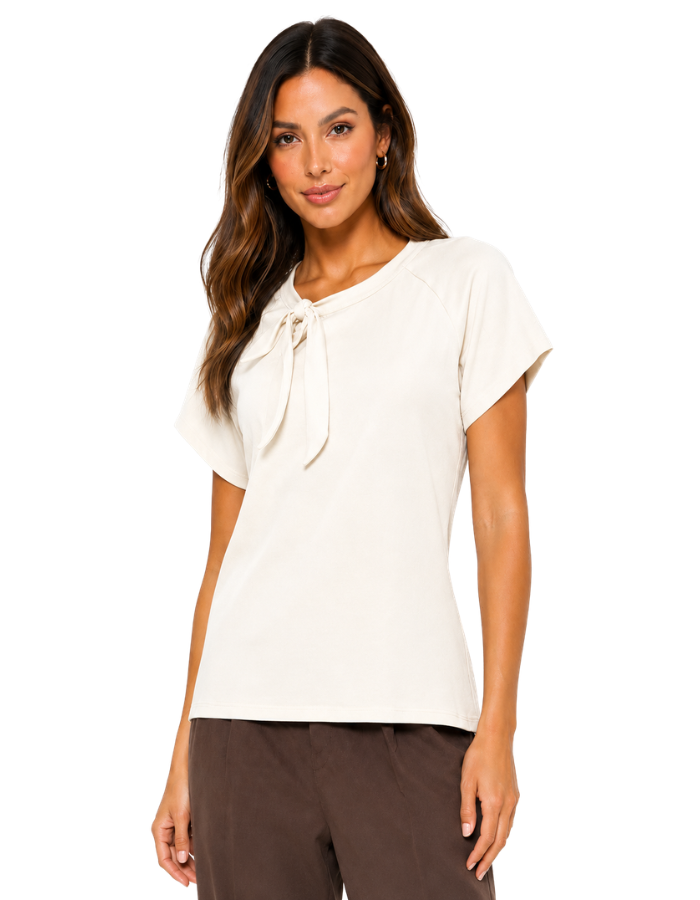 Blusa Visco lycra Off White - Tamanho M